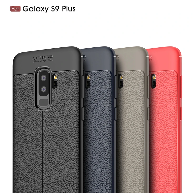 Роскошный мягкий силиконовый чехол с зернистой фактурой для Samsung Galaxy S9 Plus / S9Plus 6 1