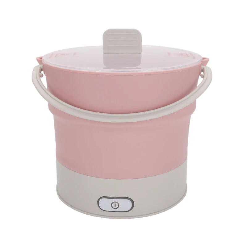Foldable Food Container Lunch Box Heated Kettle Cooker Electric Frying Pan Portable Hot Pot EU/US/UK Tea Plug