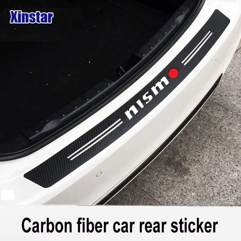 Carbon fibercar 3D 5D Material nismo car bumper sticker for Nissan Tiida Sunny QASHQAI MARCH LIVINA TEANA X-TRAI | Автомобили и