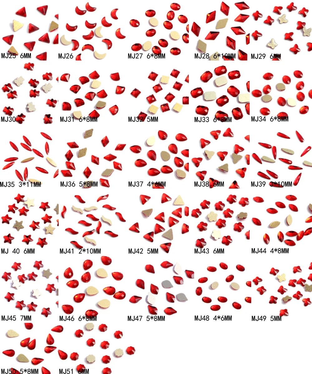 Стразы для ногтей 5 шт стеклянные стразы украшения наклейки с плоской задней