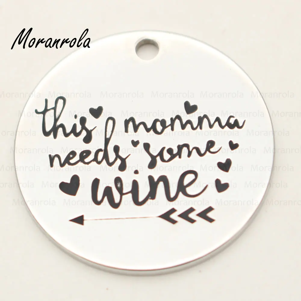 Новинка медное ожерелье с брелком This momma need some wine Очаровательное на день матери
