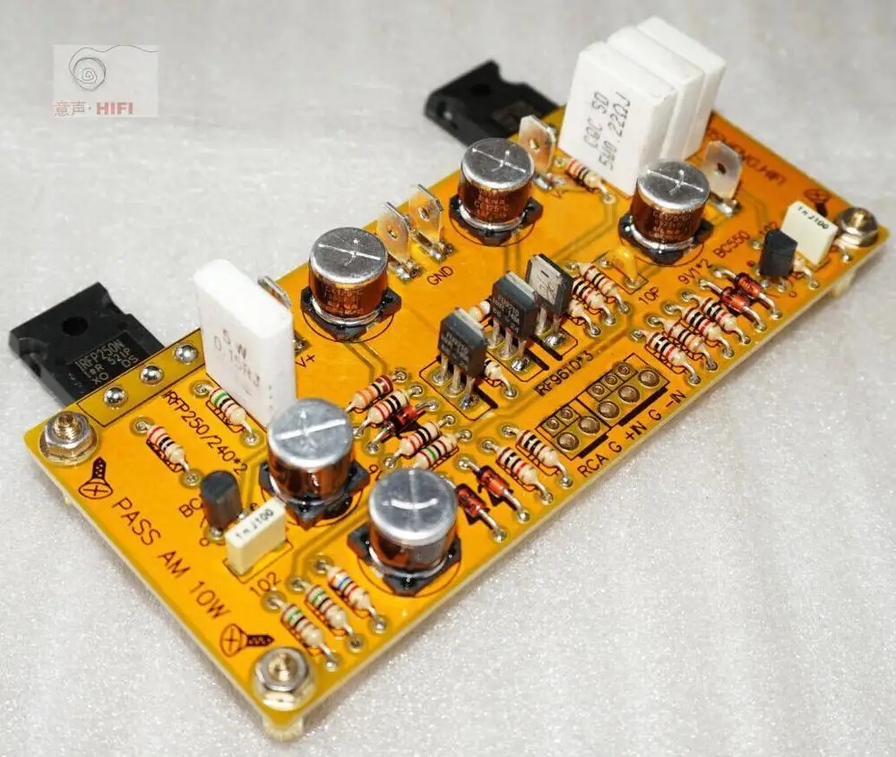 

2-CH PASS AM single-ended Class A power amplifier kit/boare 10W balanced input L1511-34