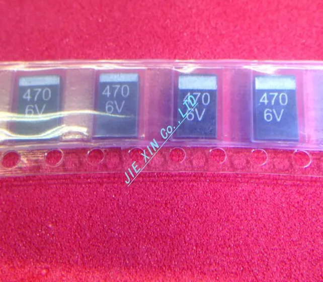 Бесплатная доставка 100 шт./лот SMD Танталовый конденсатор 470 мкФ 6.3VD Тип 7343