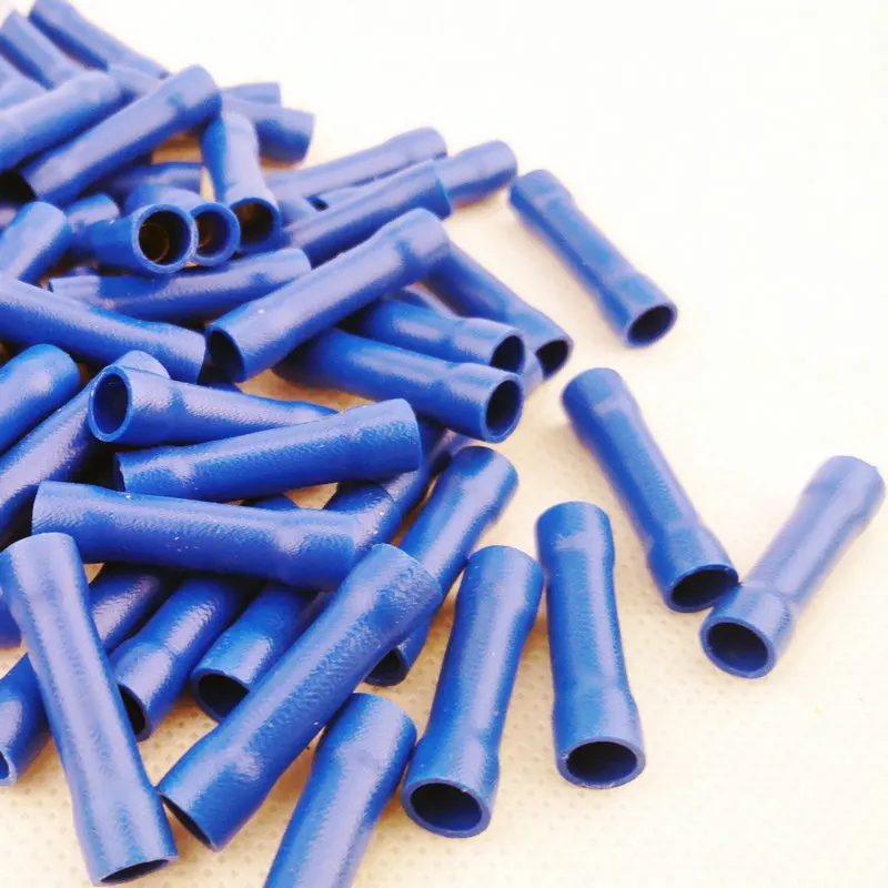 Для 1,5~ 2.5Mm2/16-14A.W.G утепленные Прямые Провода стыковой соединитель электрического обжимных разъёмов, коннекторов для 1000 шт./компл