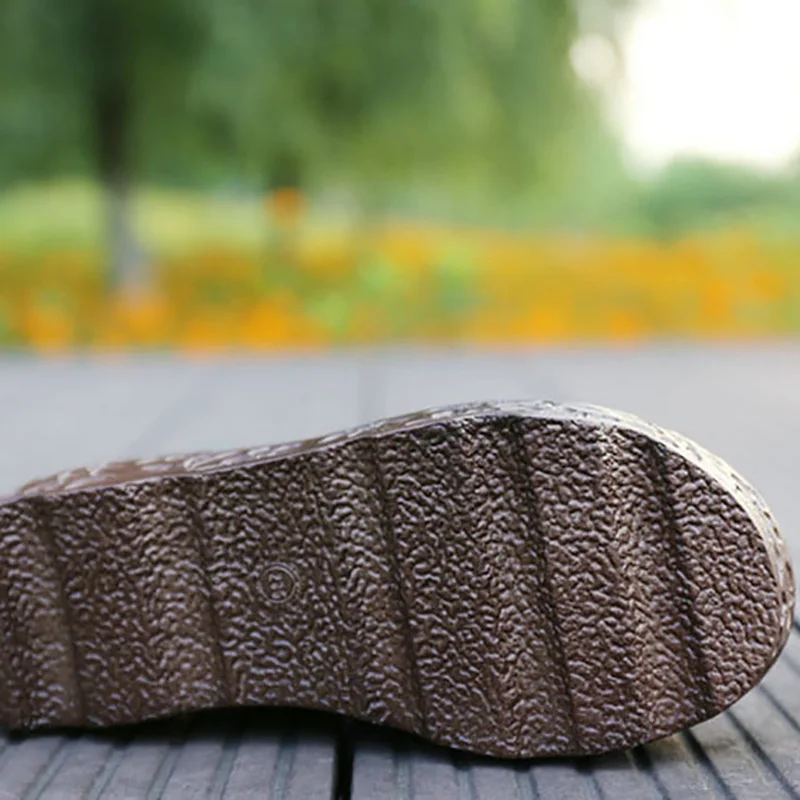 Sen/женские летние красивые тапочки с цветочным узором на рифленой подошве в