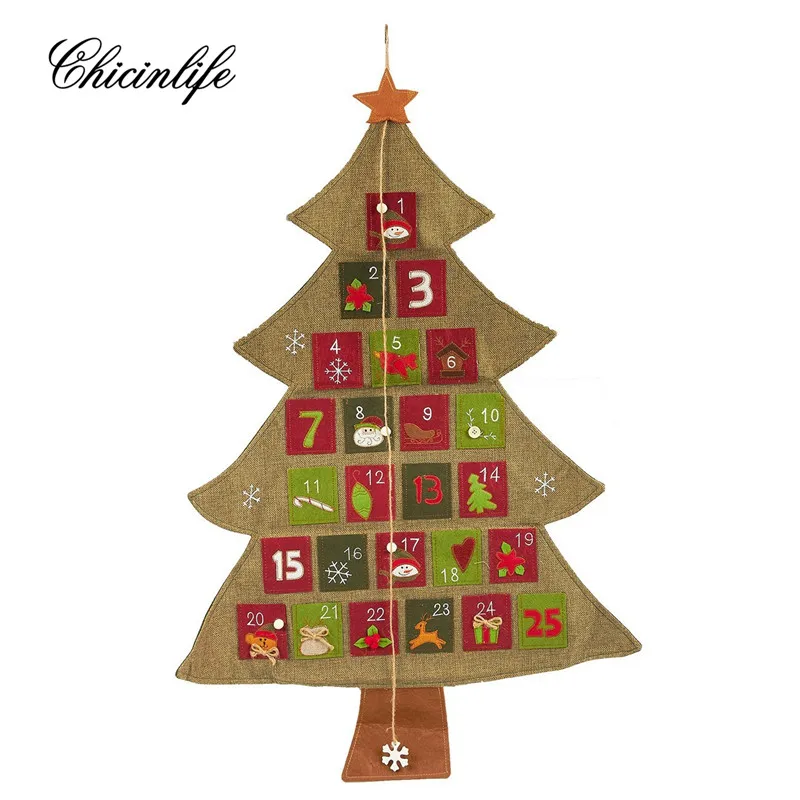 Chicinlife 1 шт. Санта Клаус отец Рождество Адвент Календари Happy Новое поступление на