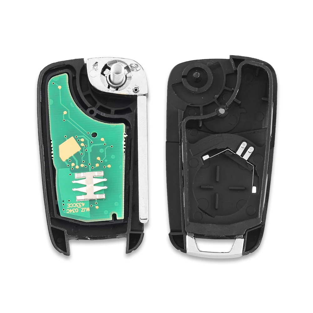 KEYYOU 2/3/4 кнопки Флип складной дистанционный ключ для автомобиля брелок Chevrolet Cruze