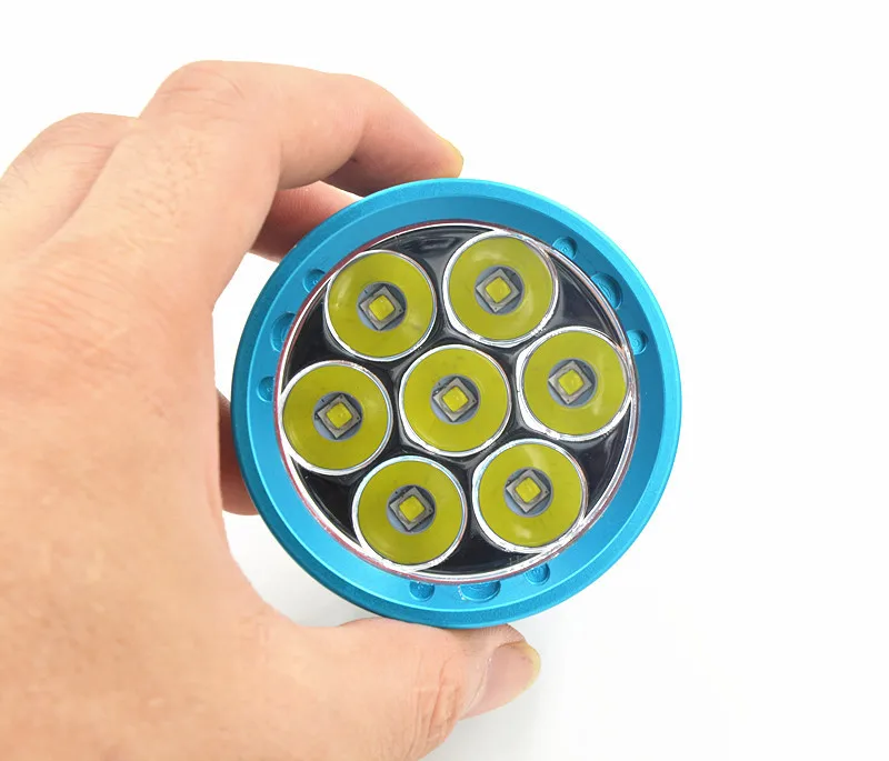 14000lm 7x XM L L2 LED 18650/26650 Дайвинг фонарик подводный 200 м лампа + 3x18650 батарея зарядное