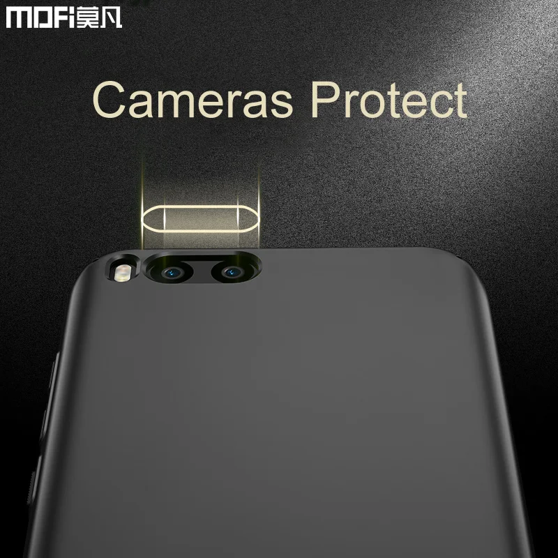 Чехол для Xiaomi mi6 твердый роскошный чехол с полным покрытием ультратонкий черный