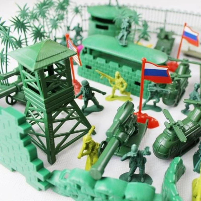 1 шт. Военная пушка Модель оружия солдатская армейская пластиковая детская