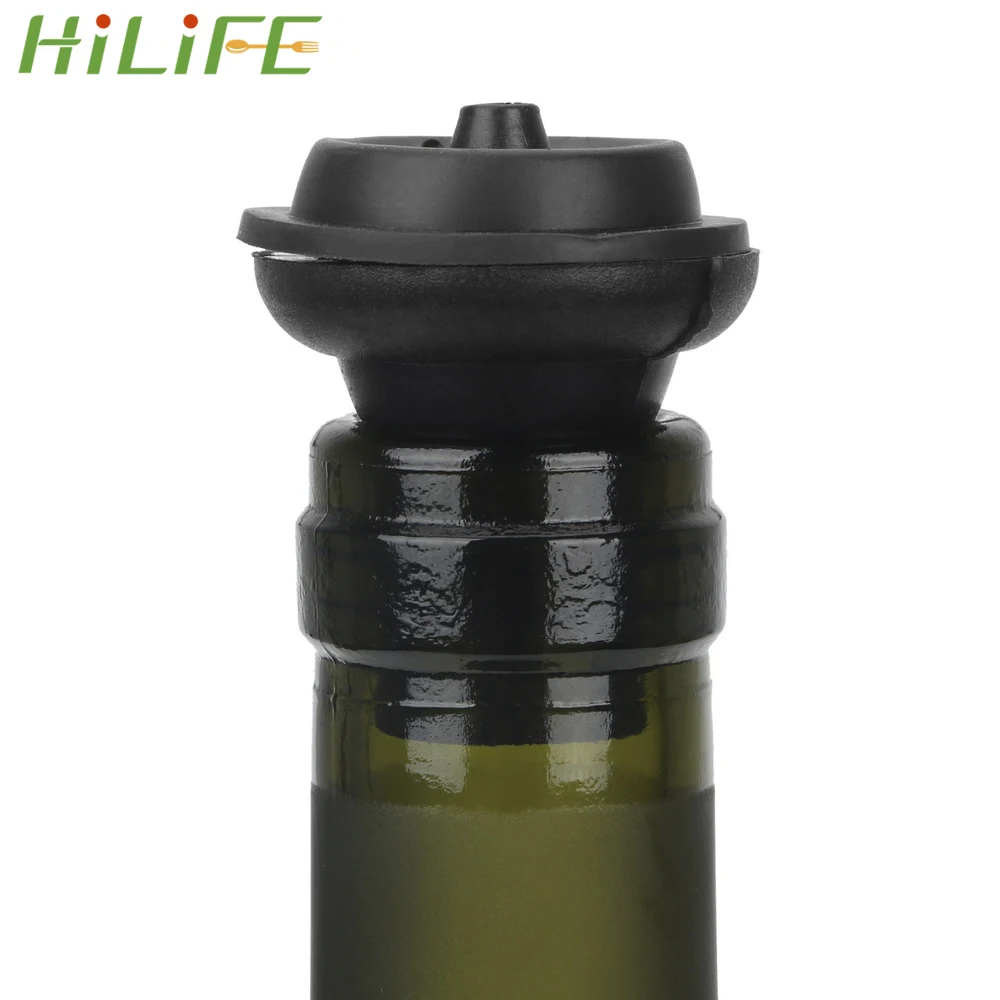HILIFE Силиконовая пробка для бутылок 2 шт./компл. вакуумная вина прочная вина|Пробки