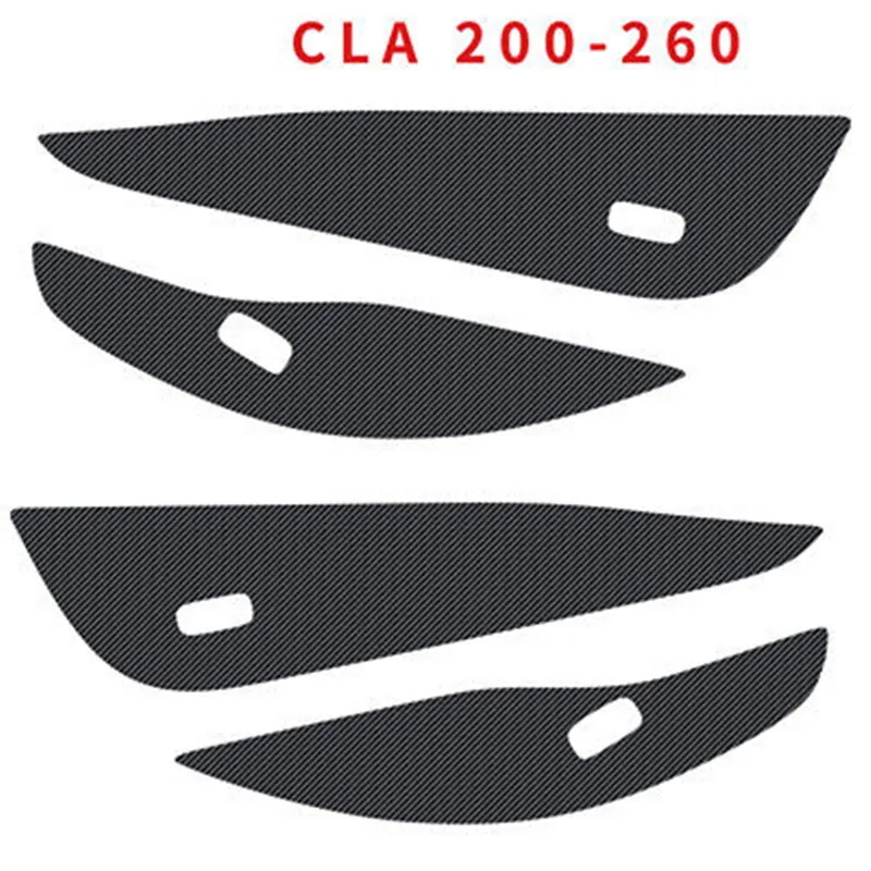 

Car Door Anti-kick Film Decoration Protective Stickers For Mercedes Benz CLA C117 2013-17 Carbon Fiber Interior Accessories