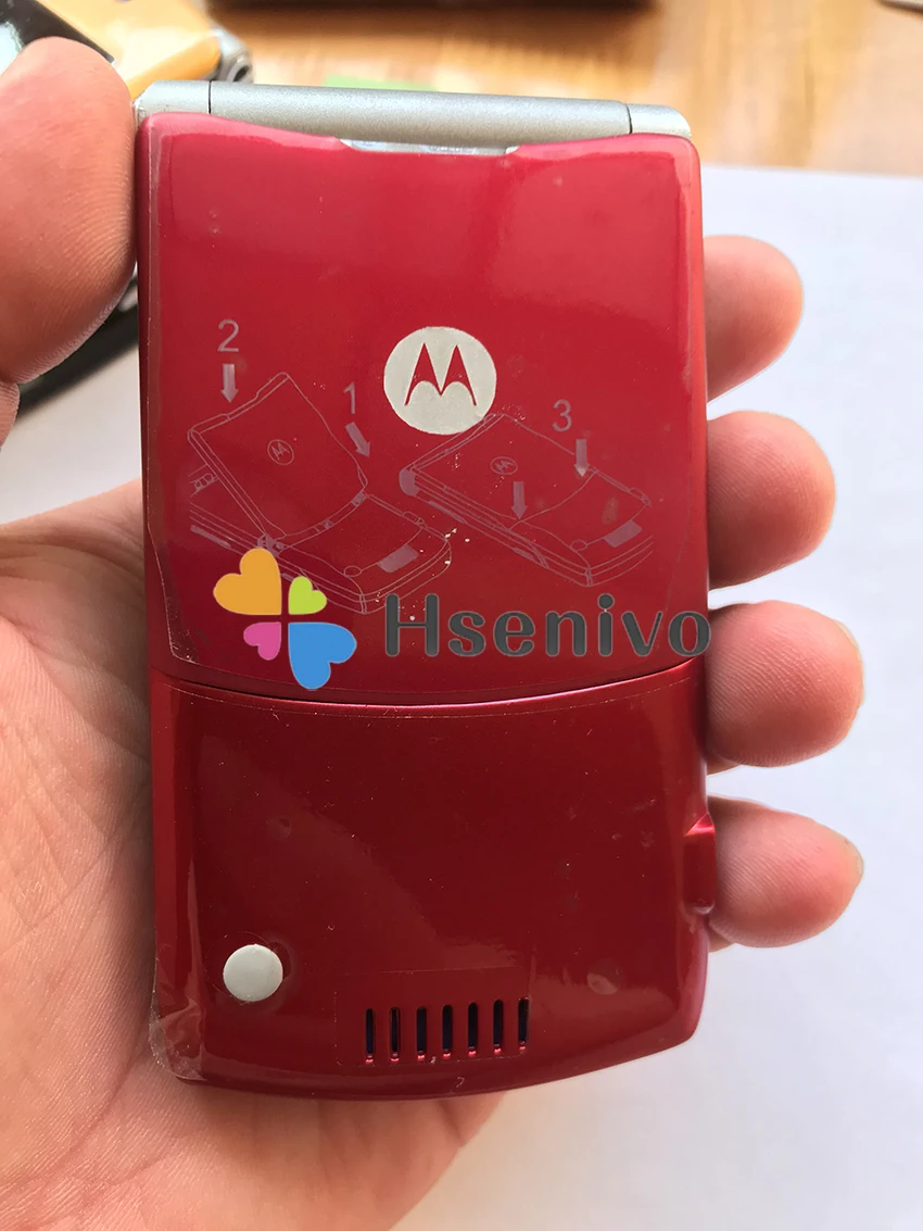 Хорошее качество оригинальная мировая версия флип GSM Quad Band Motorola Razr V3 мобильный телефон один год гарантии