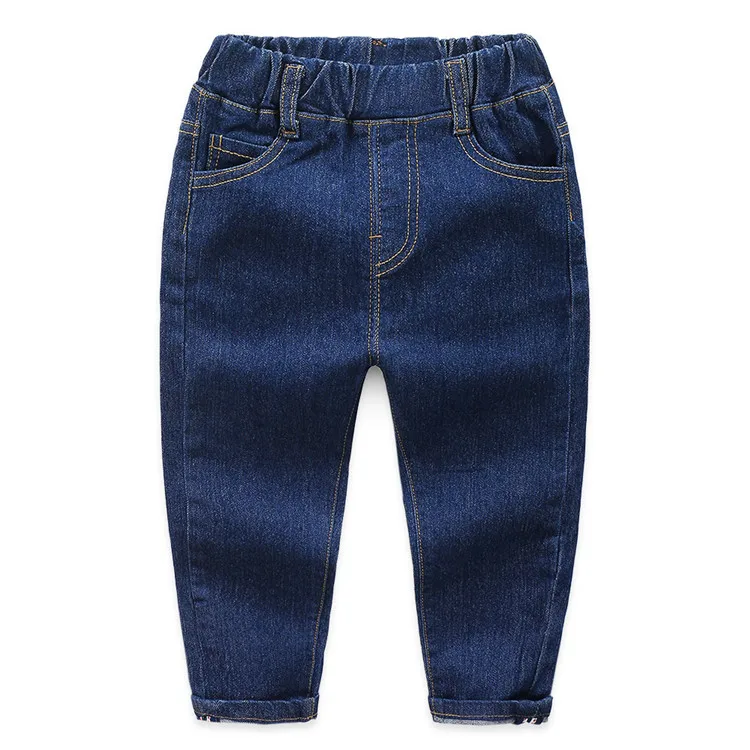New Children Jeans Pants Autumn Toddler Clothing Solid Kids Denim Slim Trousers Pants For Boy Girl 2-7 Year Wear Clj294