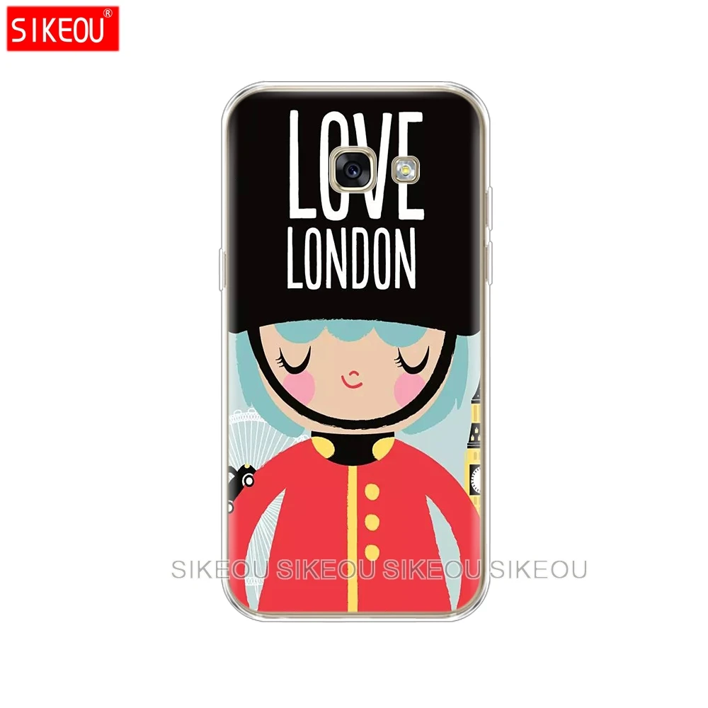 Силиконовый чехол для телефона Samsung Galaxy A8 2018 A3 A310 A5 A510 A7 2016 2017 London big ben Bus|Бамперы| |