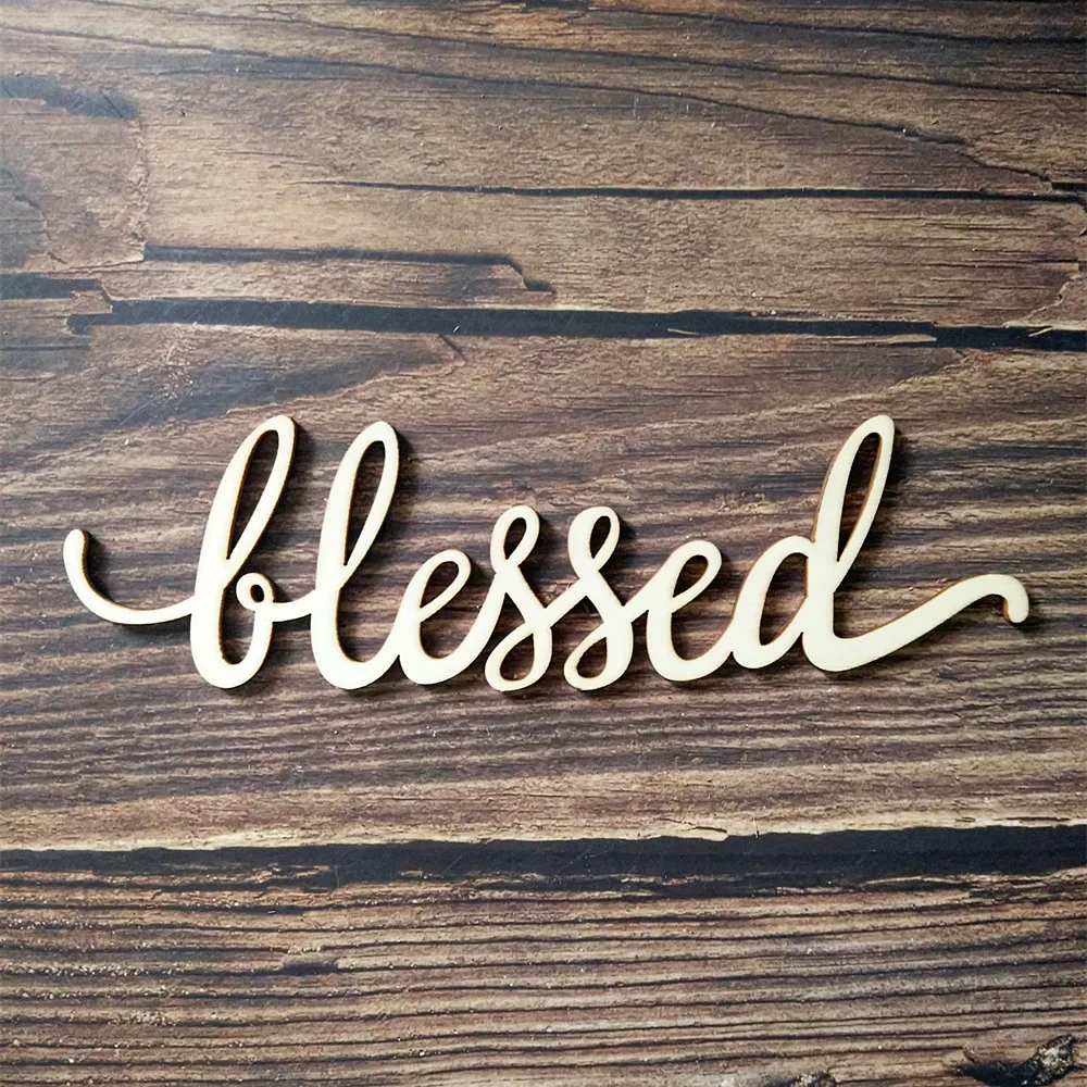 Домашний шрифт слово деревянный знак художественная галерея Настенный декор