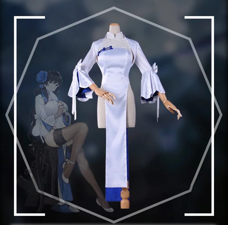 Новая игра для девочек Frontline Yee Chino Косплей Костюм Хэллоуин Карнавал китайский Cheongsam для женщин прекрасное платье наряд на заказ