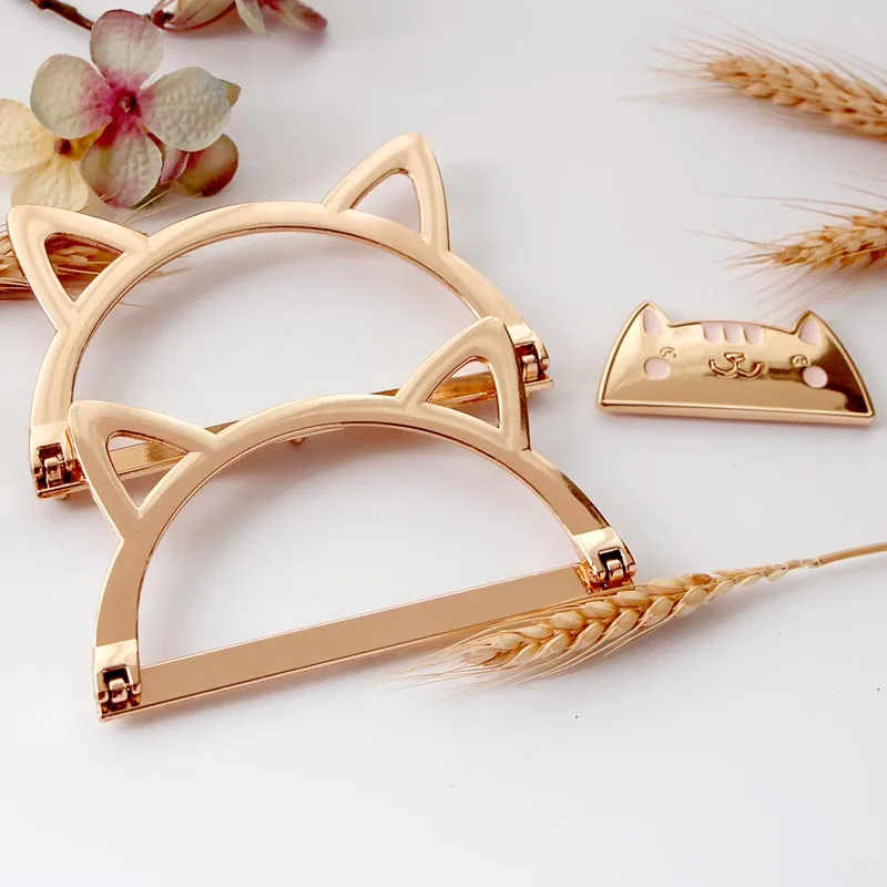 Металлическая фурнитура симпатичная ручка в виде милого котенка врезной замок