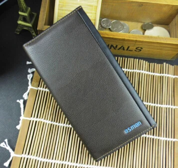 Genuine leather! Long section! 2 colors Simple and magnificent men's wallets Fashionable casual coin purse Wholesale | Багаж и сумки