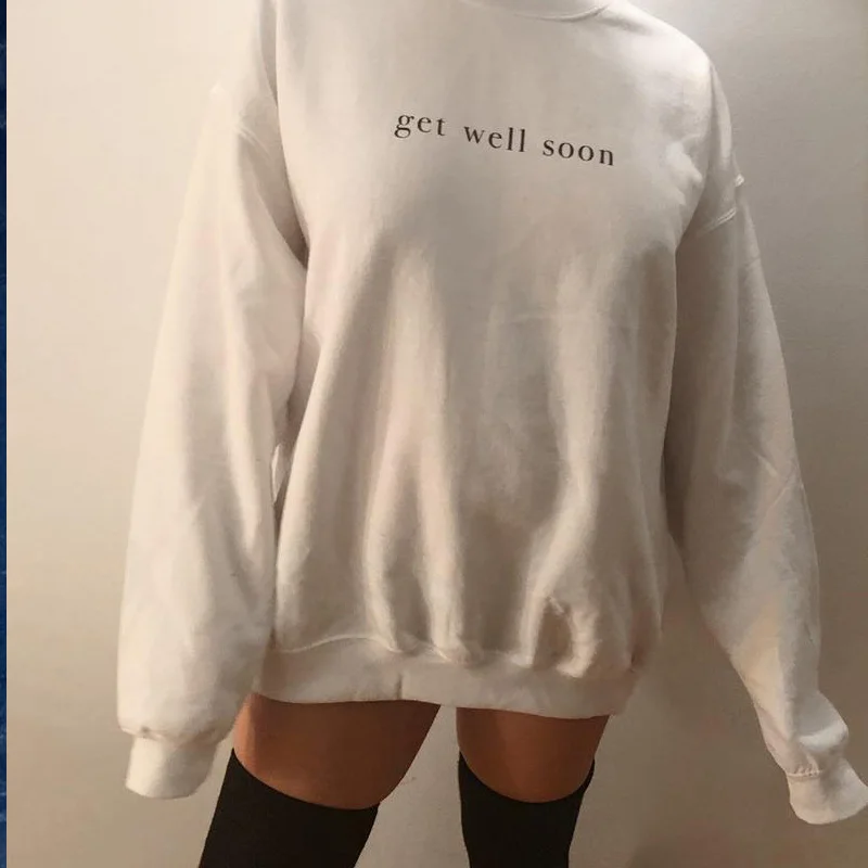 Новинка Свитшот Ariana Grande с подсластителем и круглым вырезом Женский Повседневный