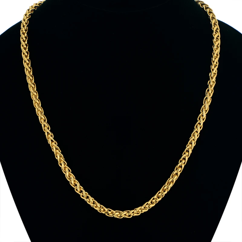 Золотые Цепи в стиле хип хоп для мужчин Винтажные Ювелирные изделия оптовая