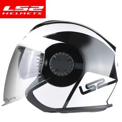 Ls2 OF570 Verson Technik Ретро шлем мотоциклетный винтажные шлемы скутер Capacetes De Motociclista Casco Moto Casque Moto cask - Цвет: White battle axe