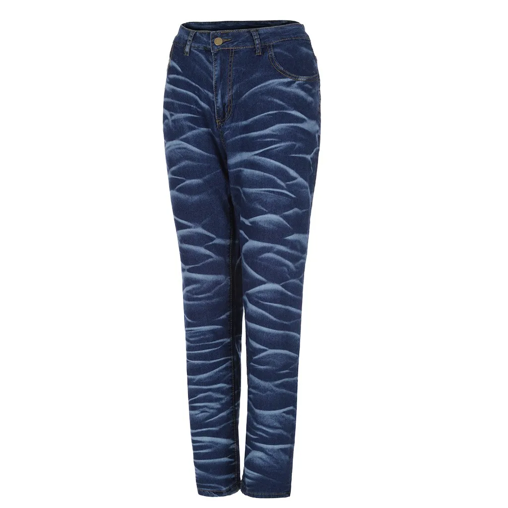 Джинсовые брюки для женщин женские большие размеры обтягивающие джинсы Femme летние джинсовые женские карманы мыть джинсы с принтом Z4