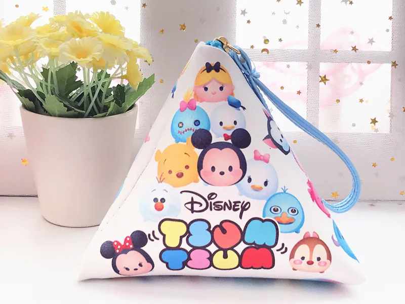 Disney Микки Маус принцесса женские кошельки для монет леди макияж стежка ручной клатч Мультфильм Монета PU Кошелек Макияж сумки для хранения ЦУМ