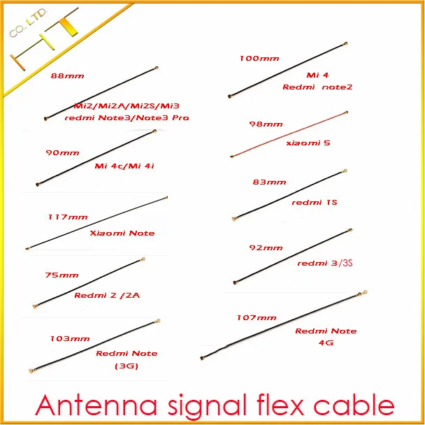 

10x antenna signal flex cable line for xiaomi 2 2A 3 4 4C 4i 4S 5 Redmi 1S 2/2A 3/3S Redmi Note 3G/4G Redmi Note 2 Note 3 Pro