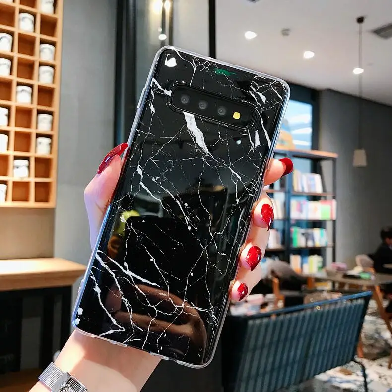 F30 Мрамор силиконовый мягкий чехол для телефона для samsung Galaxy S7 edge s8 s9 s10 плюс S10E A10 A20 A30 A50 A6 A750 A9 Примечание 10 Pro 9 8 - Цвет: F30