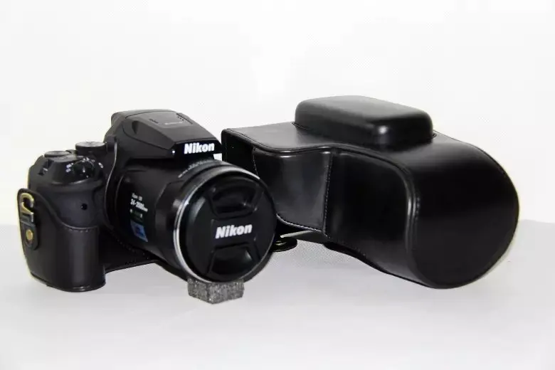 Чехол сумка из искусственной кожи для видеокамеры Nikon Coolpix P900s P900|video bag|leather camera