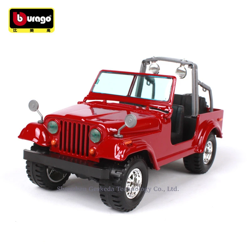 Модель автомобиля из сплава Bburago 1:24 Jeep WRANGLER декоративная коллекция игрушечные