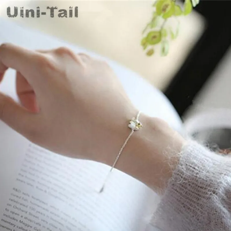 Uini Tail хит новинка 925 пробы серебряный в тайском стиле Маленький слон Франгипани