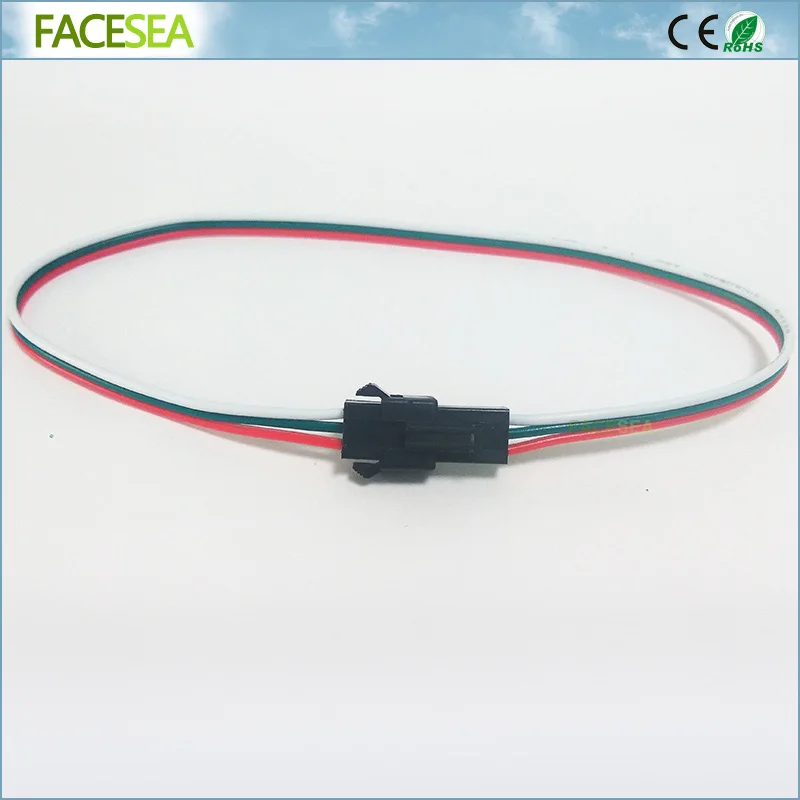 100 шт. 2pin 3pin 4pin 30 см 50 1 м 5 2 JST SM разъем для светодиодной ленты 22AWG|Соединители| |