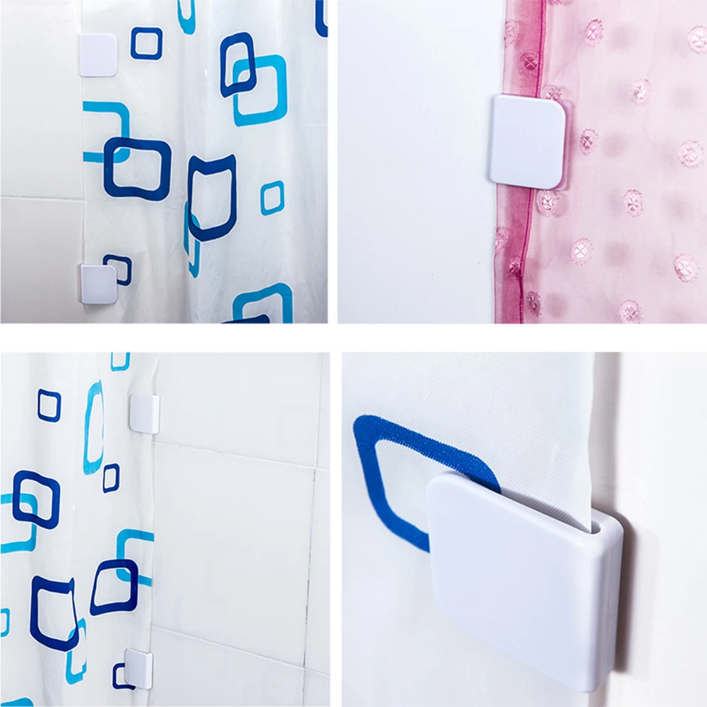 Горячая Распродажа 2 шт. зажимы для душевой занавески защита от разбрызгивания