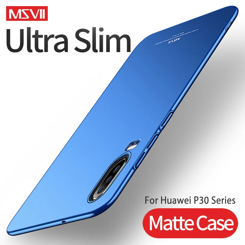 Для huawei P30 чехол MSVII Жесткий PC матовый чехол Ультра Тонкие Матовые чехлы для huawei P20 P30Lite P30 Lite Pro Чехол