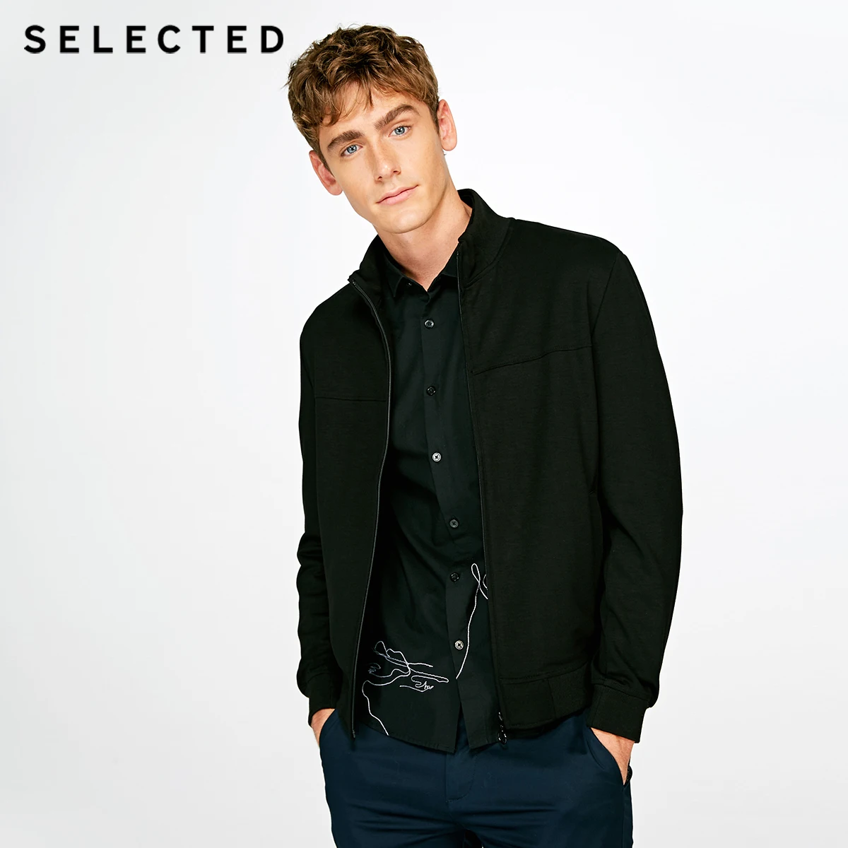 Выбранный эластичный удобный и легкий воротник стойка Верхняя одежда Пальто S |