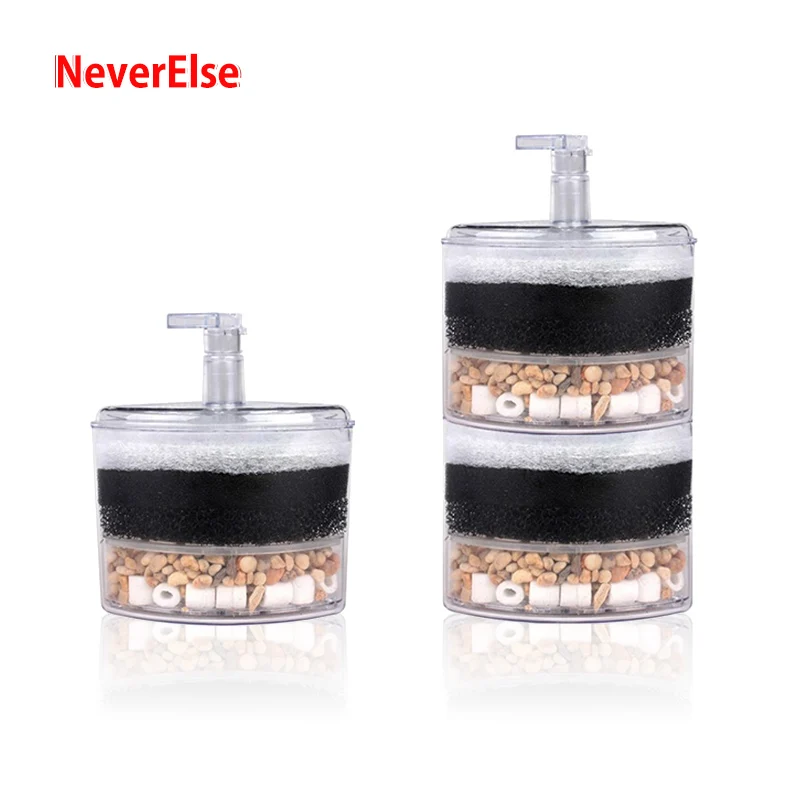 Угловой воздушный насос с фильтром увеличивающий кислород био губка