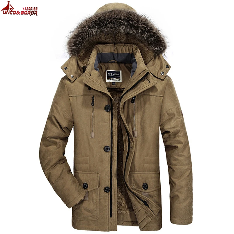 Жутко и boror Большие размеры 5XL 6XL новые брендовые теплые зимние куртки мужские утепленные длинные хлопок мягкий флис Подпушка парка пальто мужские одежда