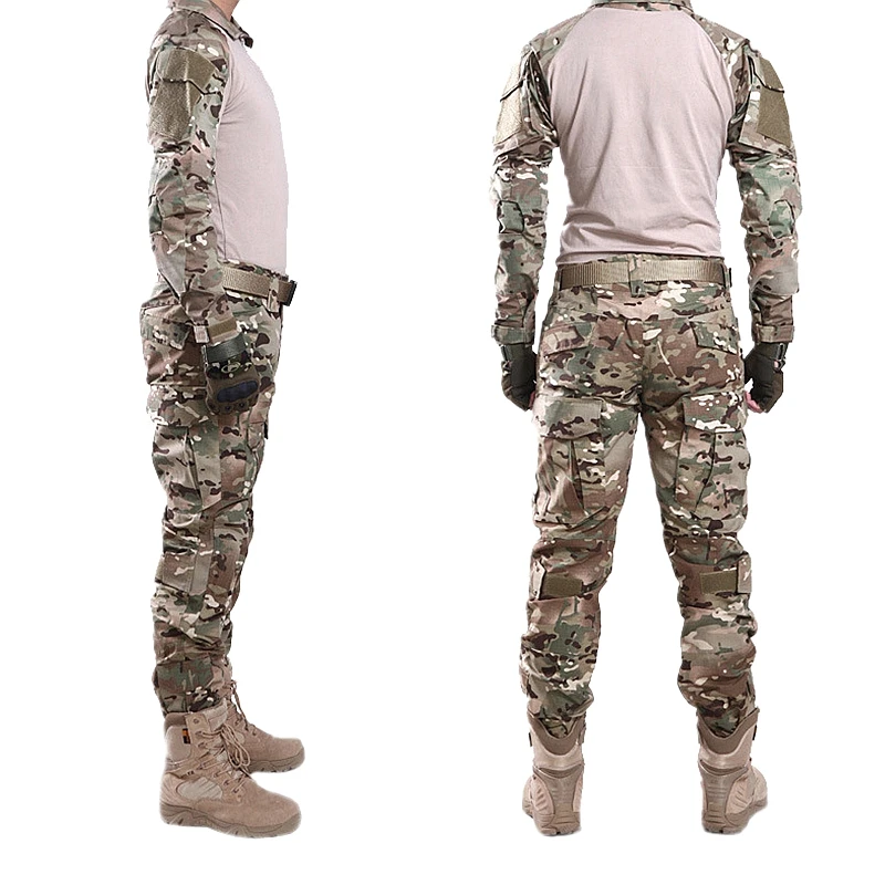 Тактическая Военная форма Мультикам камуфляжная охотничья одежда Kryptek