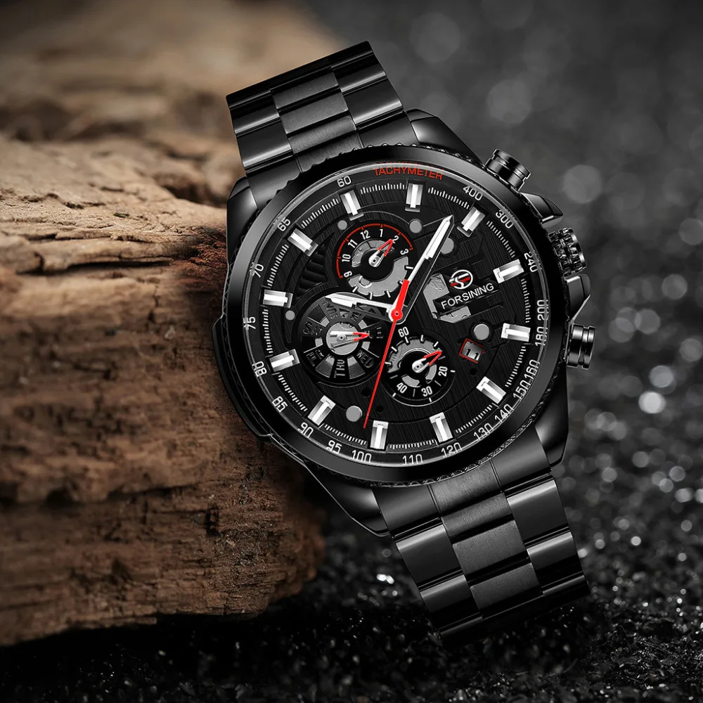 Роскошные часы высокого качества reloj мужские механические relogio masculino # F | Наручные