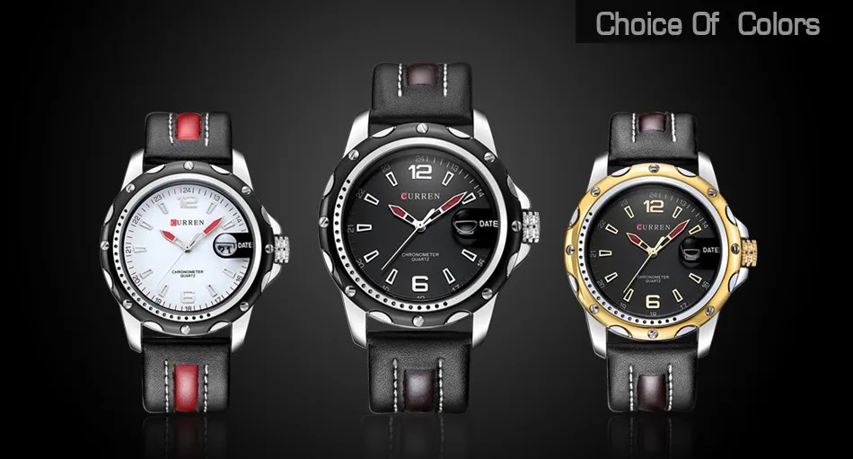 Curren для мужчин часы человек лучший бренд класса люкс бизнес Военная Униформа