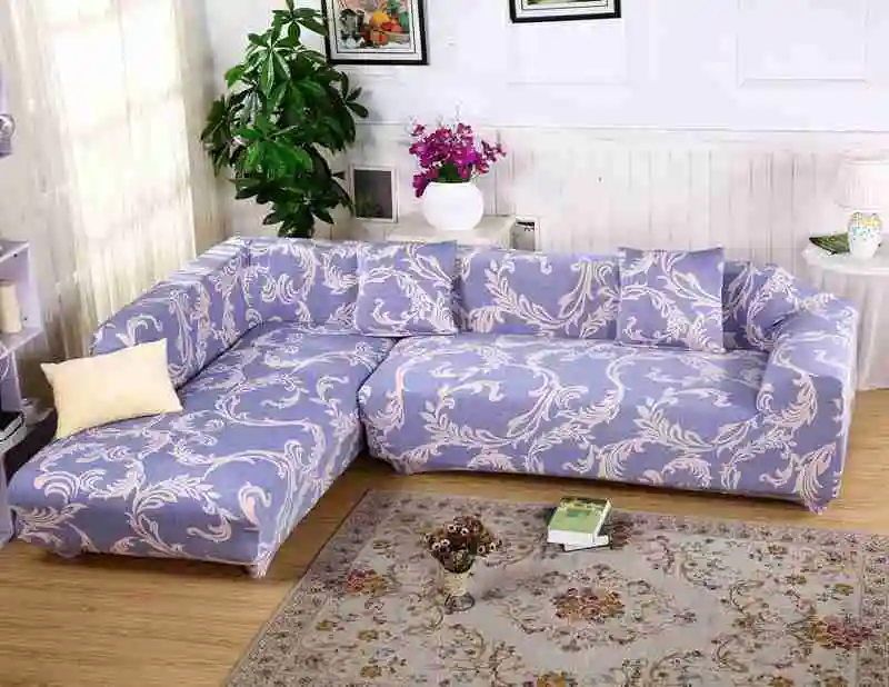 2 шт. чехлы для диванов идеально подходят г-образного дивана/угловой шезлонг с