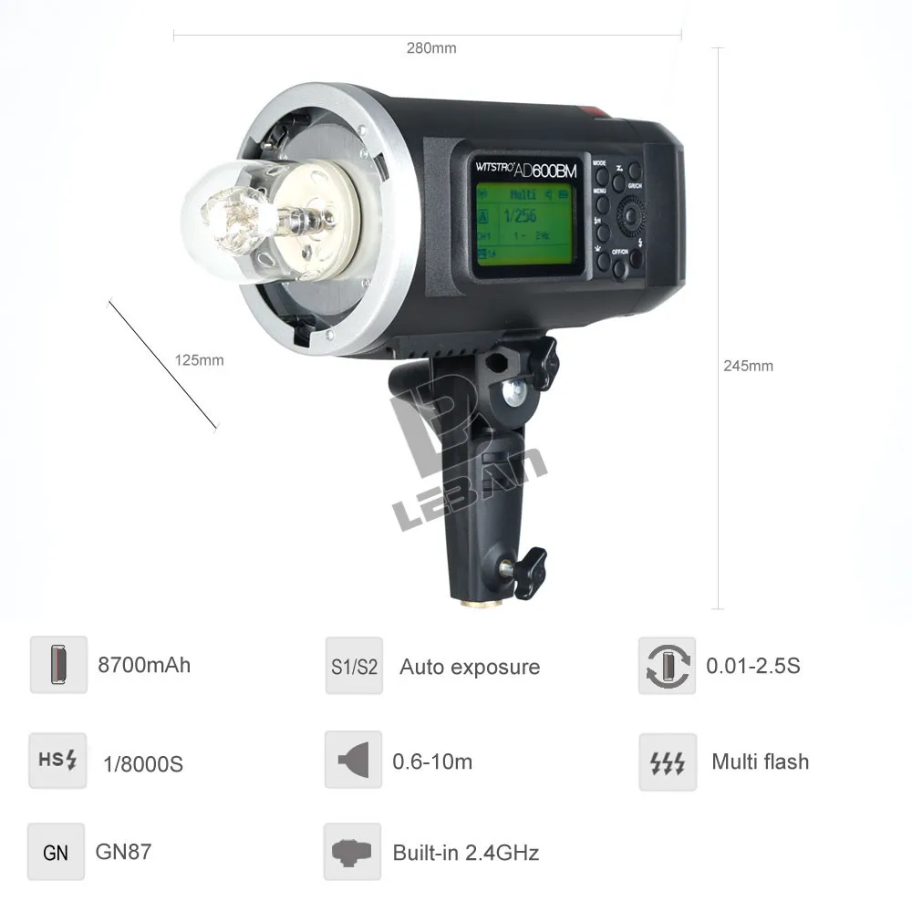 Free DHL Godox AD600BM 1/8000 HSS GN87 + V860II-S E-TTL Li-ion Battery Speedlite +X1T-S Trigger for Sony | Электроника