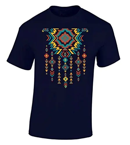Модные футболки icustomworld Southwest Pattern Футболки Индийский Племенной Ожерелье Рубашка