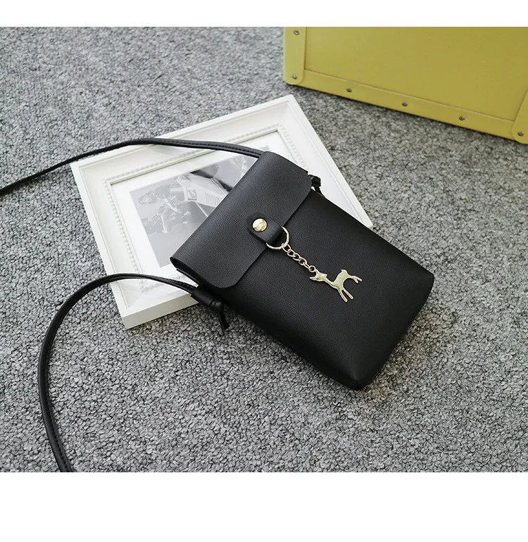 XZXBBAG Для женщин милый олень мини Курьерские сумки для девочек простота Повседневное сотовый телефон карман студентов через плечо чехол для девочек сумки на плечо