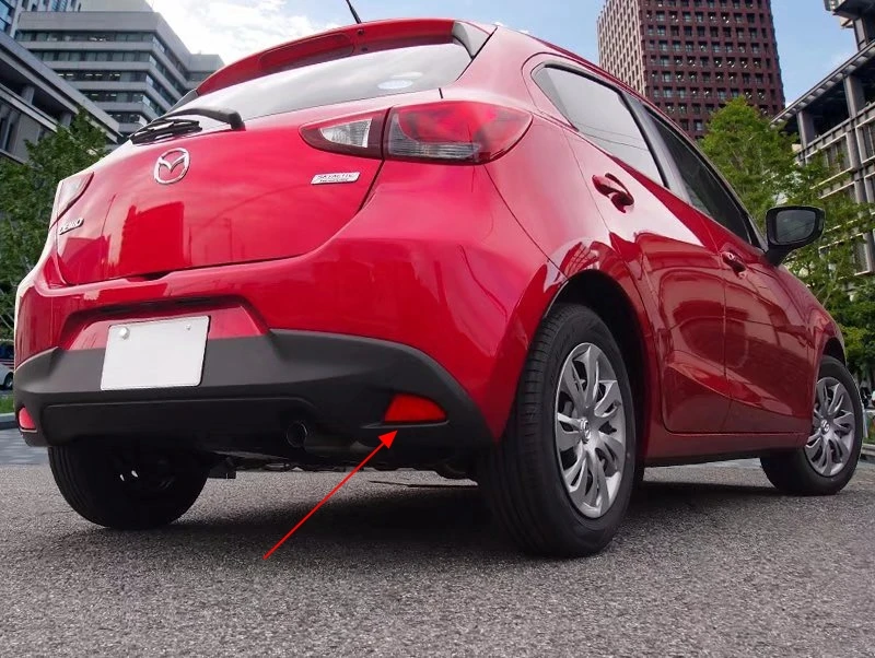 Автомобильный Стайлинг задний противотуманный фонарь из АБС пластика для Mazda 2
