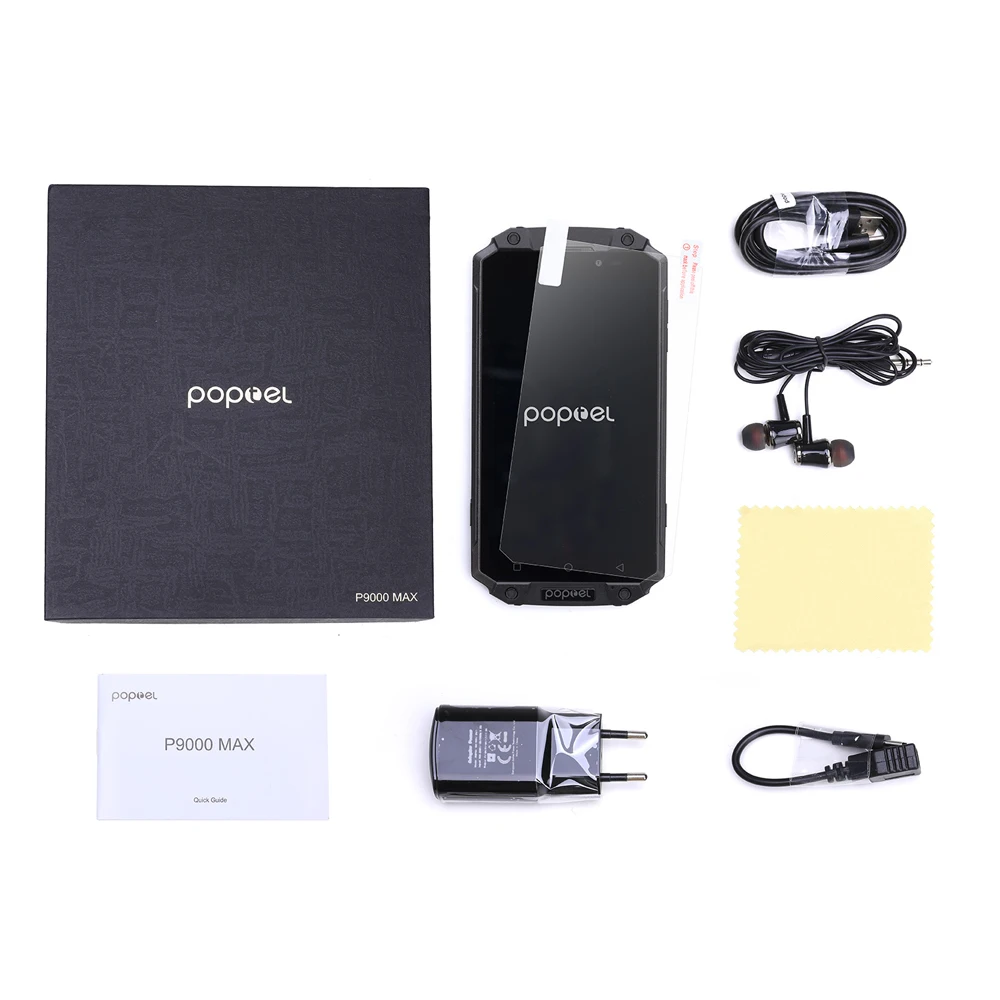 Оригинальный Poptel P9000 MAX 4 г смартфон Android 7 0 IP68 Водонепроницаемый противоударный