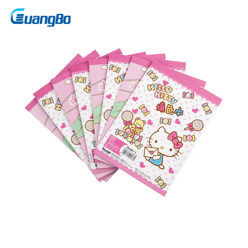 GUANGBO A5 книжка раскраска Главная Школа поставщика hello kitty творческий Рисунок