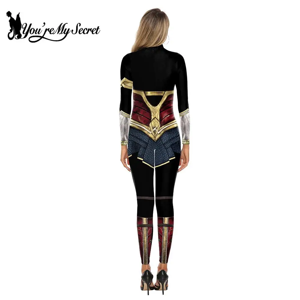 [You're My Secret] костюм для косплея wonder woman, костюм Лига Справедливости, костюм принцессы Дианы, боди, комбинезон с 3D принтом